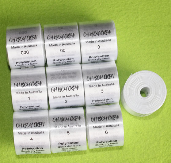 100pcs Printed Satin label, custom design 100pcs Printed Satin label, custom design